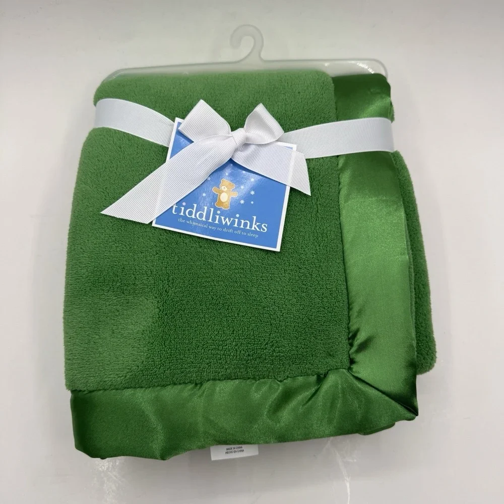 Tiddliwinks Solid Forest Green Satin Trim Soft 40